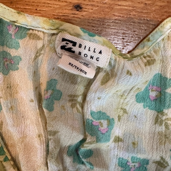 Billabong Floral Maxi Dress in Yellow and Green - Picture 3 of 5